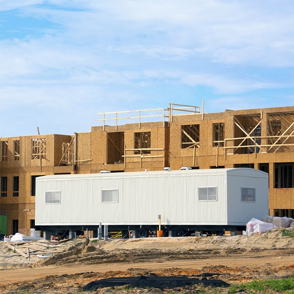 construction site office trailers can be delivered and set up at any location, providing a convenient and temporary office space solution